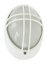 Salhiya Lighting Indoor/Outdoor Wall Bulkhead Light, E27 Bulb Type, P843S, White