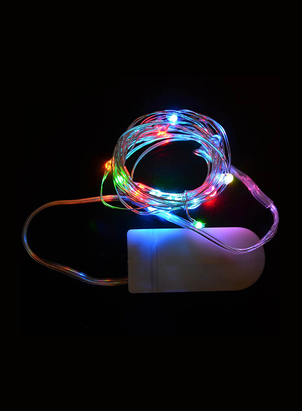 

Salhiya Lighting 2-Meter String Decoration Flashing 20 LED Lights, Battery Operated, PL17946, Red/Green/Blue