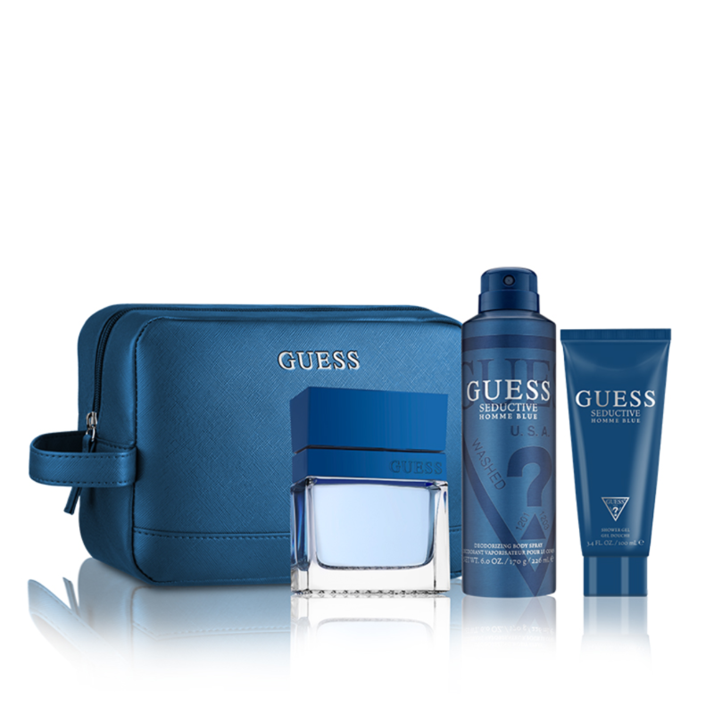 

Guess Seductive Blue Homme Eau de Toilette 100ml + Bag Set