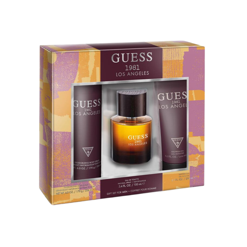 Guess Los Angeles Him Edt 100ml 3pcs Set