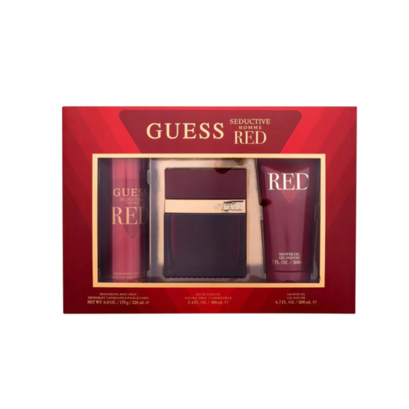 

Guess Seduction Red Homme EDT Perfume 100ml 3pcs Set