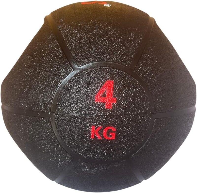 FORTUSS Medicine Ball Dual Grip Handle 4 KG, Exercise Weighted Med Ball with Handles for Abs, Strength Training & Core Balance Workout