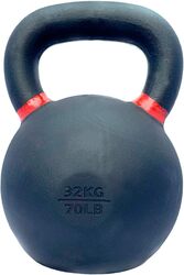 FORTUSS Kettlebell 32 KG Cast Iron Powder Coated