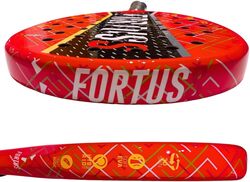 FORTUSS Hybrid Teadrop Padel Tennis Racket with Carry Bag, Full Carbon Fiber & Glossy 3D Hexagon Surface with Light EVA Memory Flex Foam Core, Blue