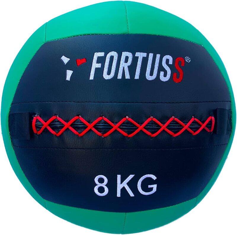 

FORTUSS Wall Ball Medicine Ball 8 KG, Green/Black