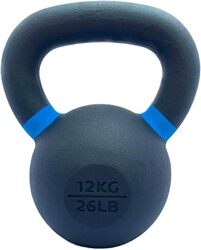 FORTUSS Kettlebell 12 KG Cast Iron Powder Coated