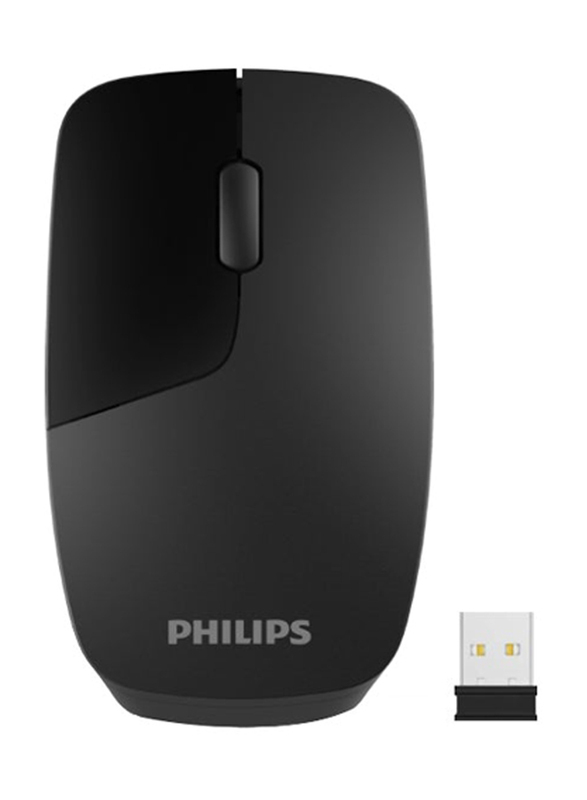 Philips M402 Anywhere Optical Wireless Portability Mouse, Black