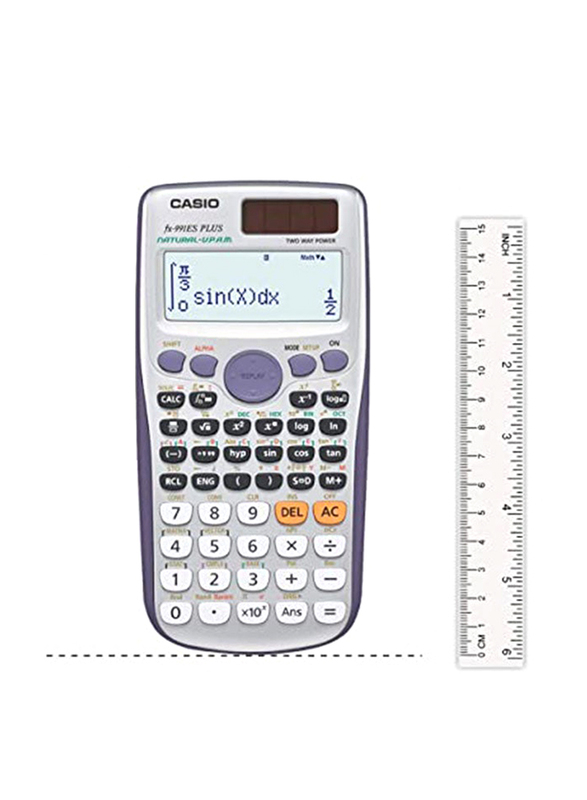 Casio 2nd Edition Calculators, FX-991ES Plus, Silver/Black/White