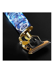 Professional Rechargeable Electric Hair Trimmer, Gold