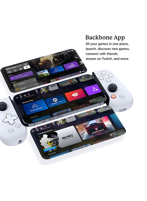 Backbone Mobile Gaming Controller for Apple iPhone, White