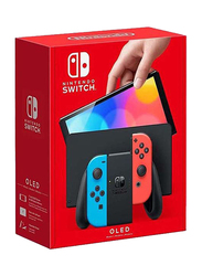 Nintendo Switch OLED (2021) Model Joy-Con Console, Neon Blue/Red, International Version