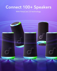 Anker Soundcore Glow 360° Portable Speaker, 30W, Black