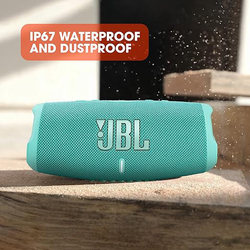 JBL Charge 5 IP67 Water Resistant Portable Bluetooth Speaker, Teal