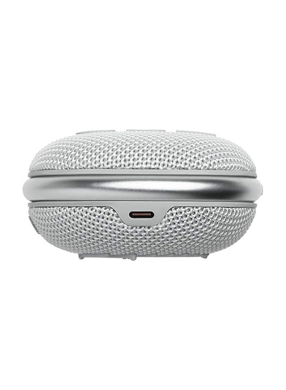 JBL Clip 4 IP67 Water Resistant Portable Bluetooth Speaker, White