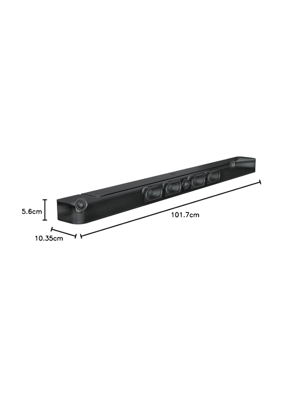 JBL 500 5.1 Channel Soundbar with Wireless Subwoofer, Black
