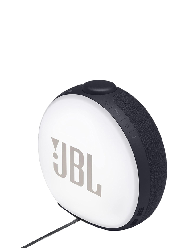 JBL Horizon 2 Clock Radio Portable Bluetooth Speaker with FM Radio and DAB, JBLHORIZON2BLKEU, Black