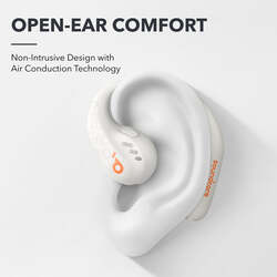 AeroFit Pro Secure Open Ear Sport Earbuds, Calm White