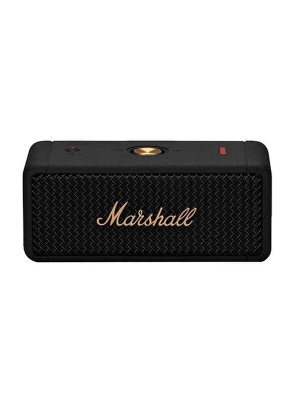 

Marshall Emberton Compact Portable Wireless Speaker, Black/Brass