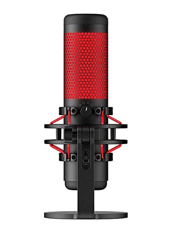 HyperX Kingston QuadCast Gaming Microphone for PC, PS4 and Mac, Black/Red