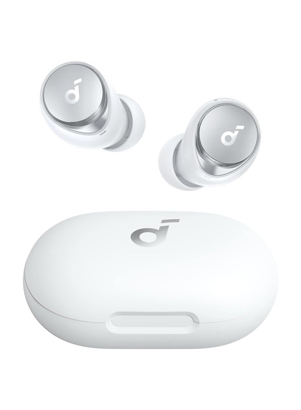 Anker Soundcore Space A40 Wireless In-Ear Noise Cancelling Earbuds with Mic, White