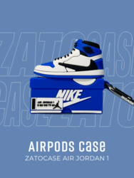 Nike Air Jordan  Cover Compatible for Airpods Pro And Pro 2 Case BLUE