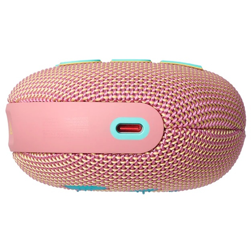 JBL Clip 5 Portable Speaker Bluetooth 5.3 IP67 rating 12 hours of playtime and multi-speaker connection, Pink
