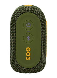 JBL Go 3 IP67 Waterproof Portable Bluetooth Speaker, Green