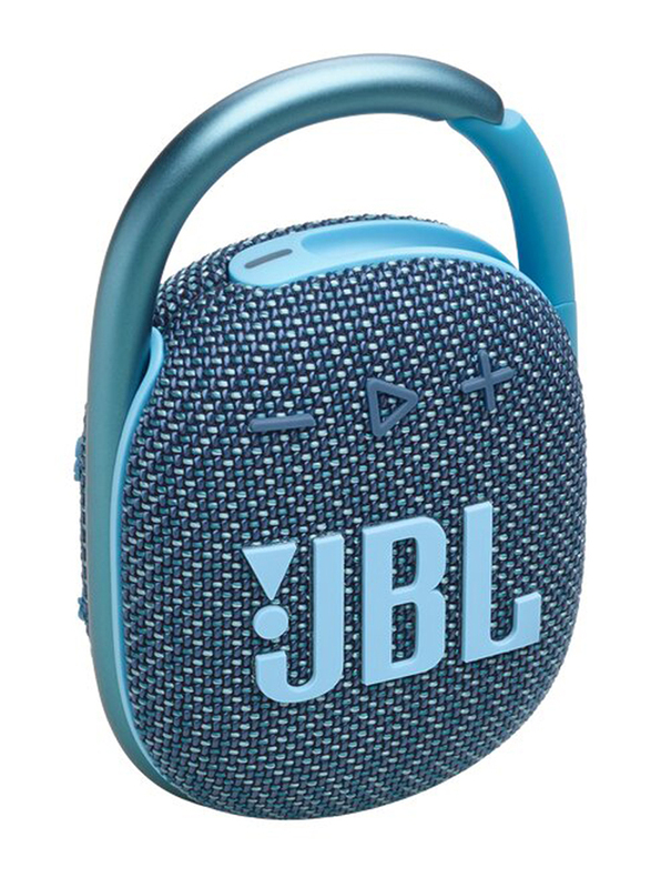 JBL Clip 4 Eco Small Portable Bluetooth Speaker, Blue