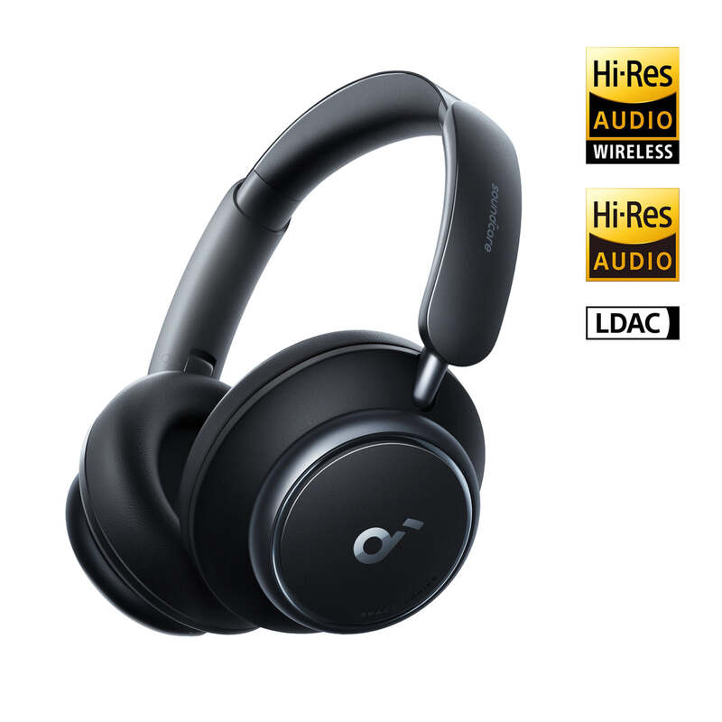Soundcore Space Q45 Wireless Over-Ear Noice Cancelling Headphones 50H Playtime Bluetooth 5.3, Black