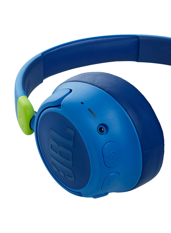 JBL JR460NC Wireless Over-Ear Noise Cancelling Kids Headphones, Blue