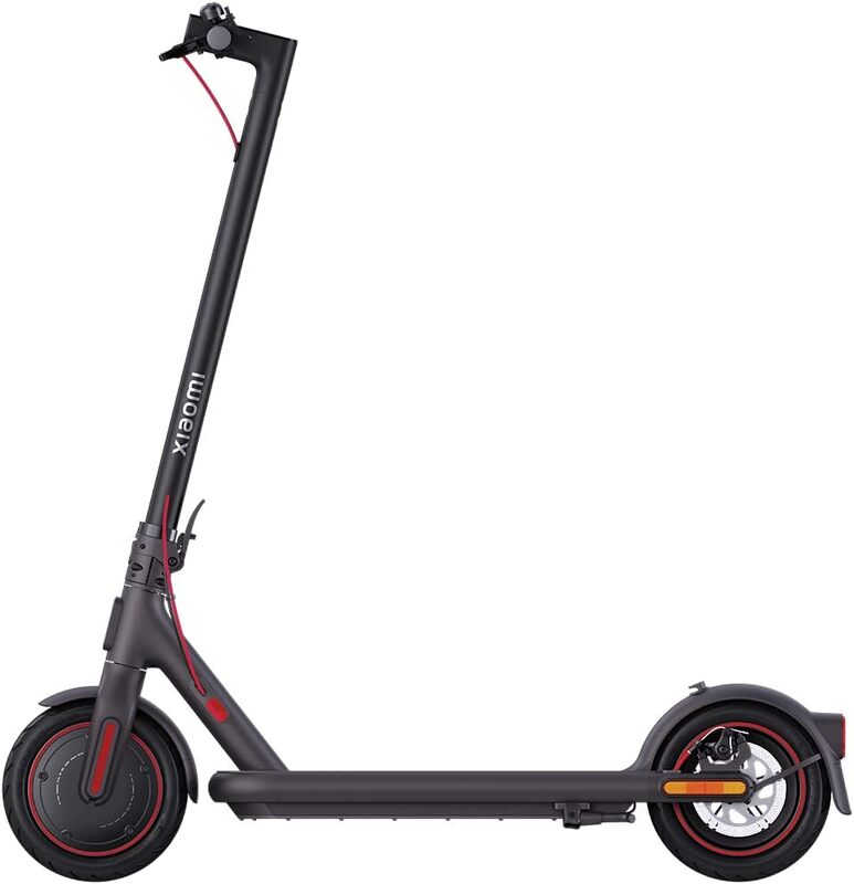 Xiaomi Electric Scooter 4 Pro Black with Dual Braking System up 25 Km/H Maximum Speed  55km Super long range battery life  10 inch self-sealing tires 2023 Model, 1240X1198mm