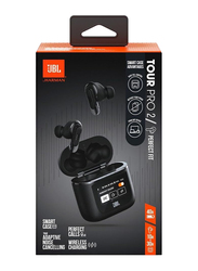 JBL Tour Pro 2 True Wireless In-Ear Noise Cancelling Earbuds with Smart Case and Smart Ambient, Black