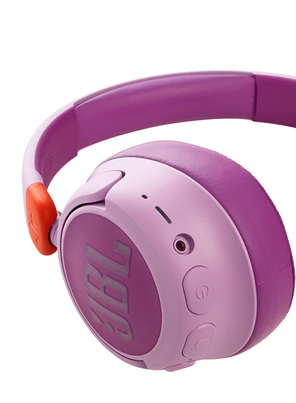 JBL JR460NC Wireless Over-Ear Noise Cancelling Kids Headphones, Pink