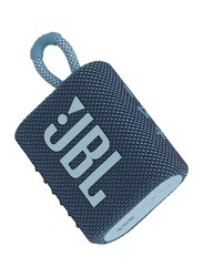 JBL Go 3 IP67 Waterproof Portable Bluetooth Speaker, Blue