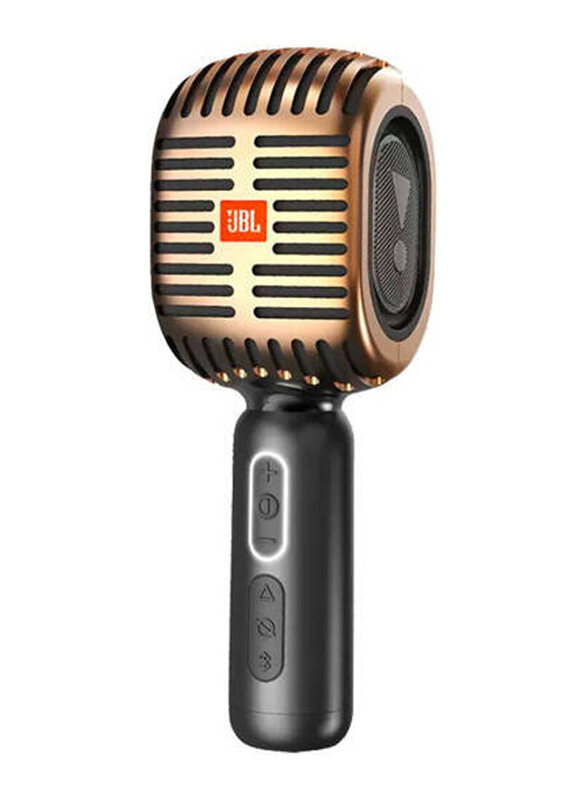 

JBL KMC 600 Wireless Micro Karaoke Microphone Speaker, Gold