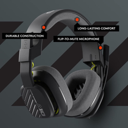 Astro A10 Gen 2 Over-Ear Wired Gaming Headset with Flip-to-Mute Microphone for Xbox, PC and Mac, Black