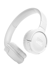 JBL Tune 520BT Wireless On-Ear Noise Cancelling Headphones with Mic, White