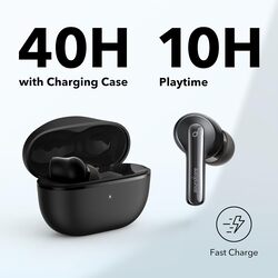 Anker Soundcore Life P3i Hybrid Active Noise Cancelling Bluetooth Earphones 4 Mics Wireless Earbuds AI-Enhanced Calls 10mm Drivers Custom EQ 36H Playtime Fast Charging Bluetooth 5.2, Black