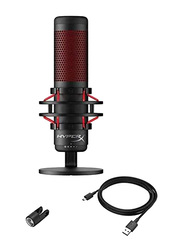 HyperX Kingston QuadCast Gaming Microphone for PC, PS4 and Mac, Black/Red