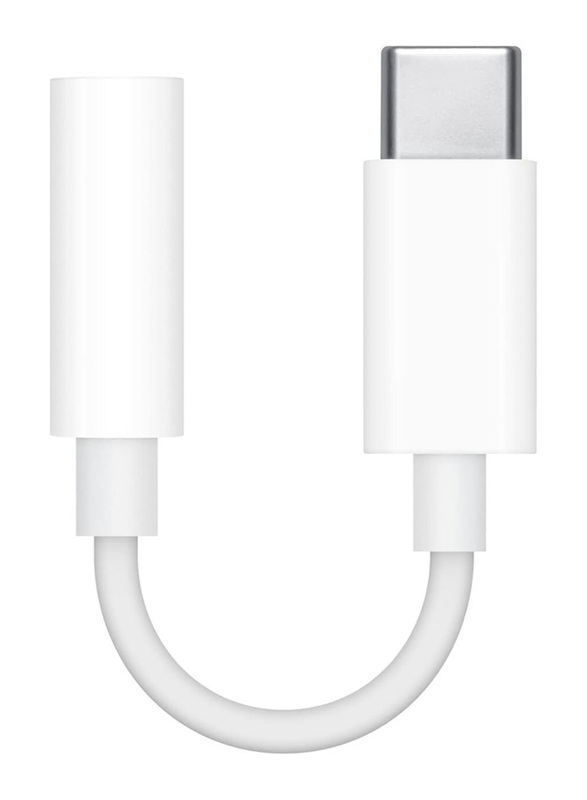 Apple 3.5mm USB Type-C Cable, USB Type-C to Headphone Jack Adapter, White