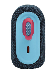 JBL Go 3 IP67 Waterproof Portable Bluetooth Speaker, Blue/Pink
