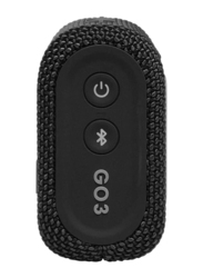 JBL Go 3 IP67 Waterproof Portable Bluetooth Speaker, Black
