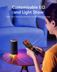 Anker Soundcore Glow 360° Portable Speaker, 30W, Black