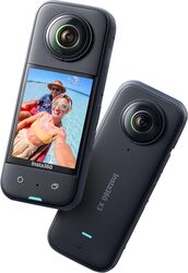 Insta360 X3 Adventure Kit, Waterproof Action Camera with 1/2" Sensor, 5.7K 360, 72MP 360 Photos, Stabilisation, 2.29 Touch Screen, AI Editing, Live Streaming, Webcam, Voice Control