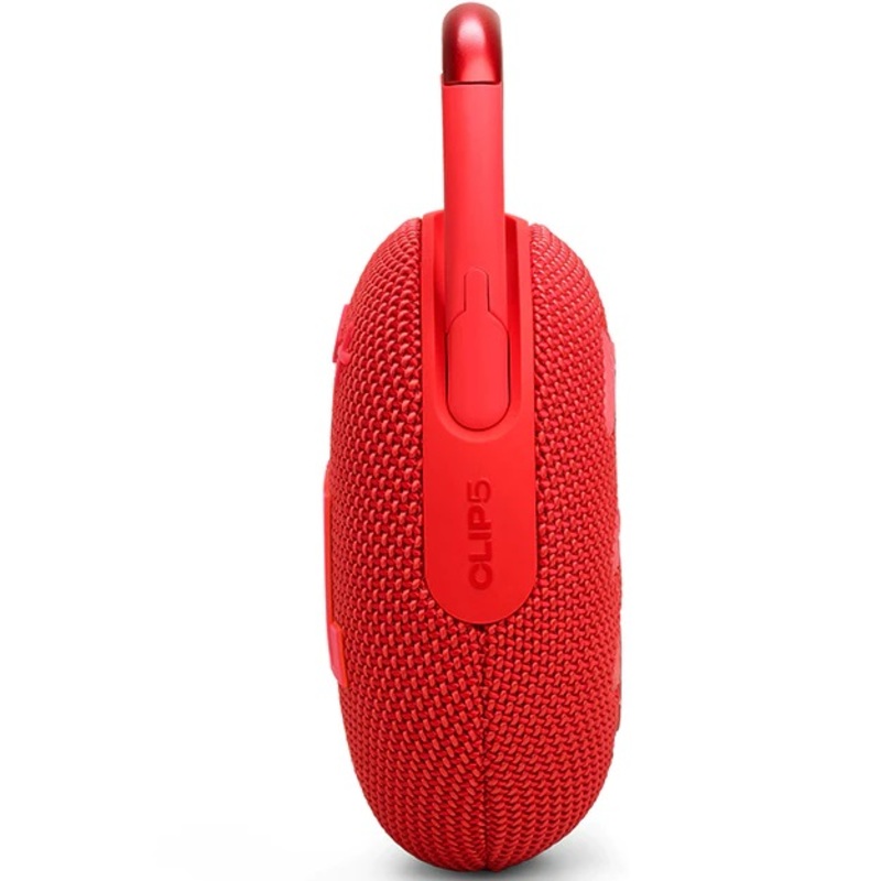 JBL Clip 5 Portable Speaker Bluetooth 5.3 IP67 rating 12 hours of playtime and multi-speaker connection, Red