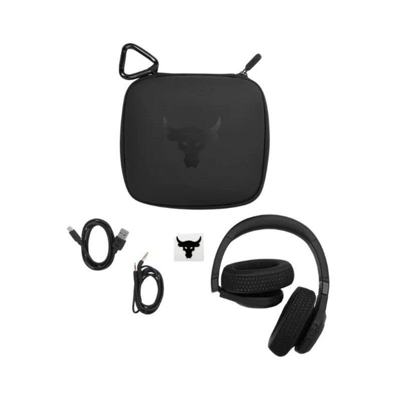 Under Armour Project Rock Over-Ear Training Headphones Black