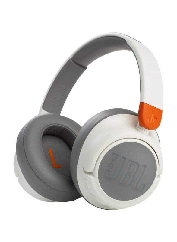 JBL JR460NC Wireless Over-Ear Noise Cancelling Kids Headphones, White