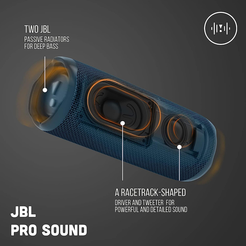 JBL Flip 6 IP67 Water Resistant Portable Bluetooth Speaker, Blue