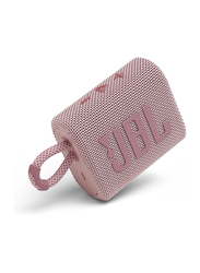 JBL Go 3 IP67 Waterproof Portable Bluetooth Speaker, Pink