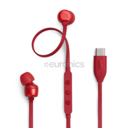 JBL TUNE310C USB Type-C Connected Earphone DAC Built-In, Red
